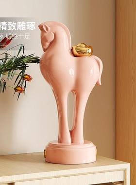 玄马上有钱桌小面件客厅关电视柜房间装饰品摆高BK202507级感乔迁