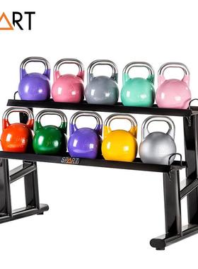 MKM专SART健身钢壶铃家用业彩竞色大重量全规格技壶铃健P身运动