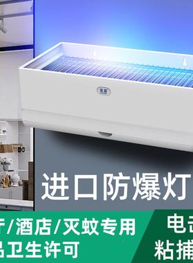 新型灭电击粘捕用双灯型QDU防飞溅灭蝇餐饮食品家用商用蚊神器