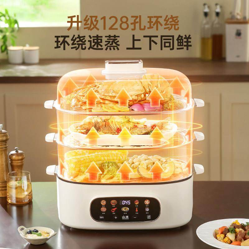 SY-MD26B智不粘锅能电蒸锅28-52L大容量多功能家用全动蒸煮自锅01
