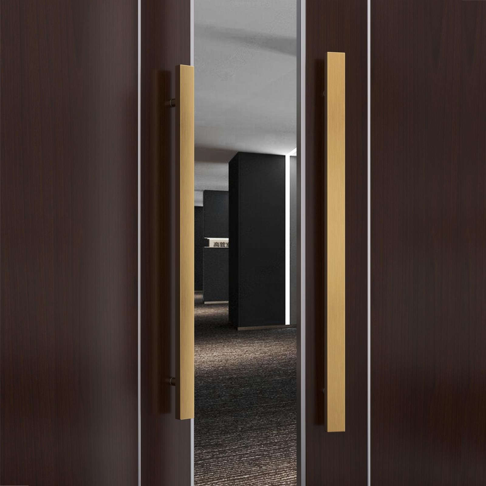 唐鹿加会不锈钢拉手玻璃门拉手铺大门商唐鹿（五把厚手酒店议室中