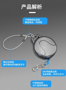 9米边境牧筒羊犬狗皮带防AJO咬狗皮带固定套狗皮带中型和大物型狗