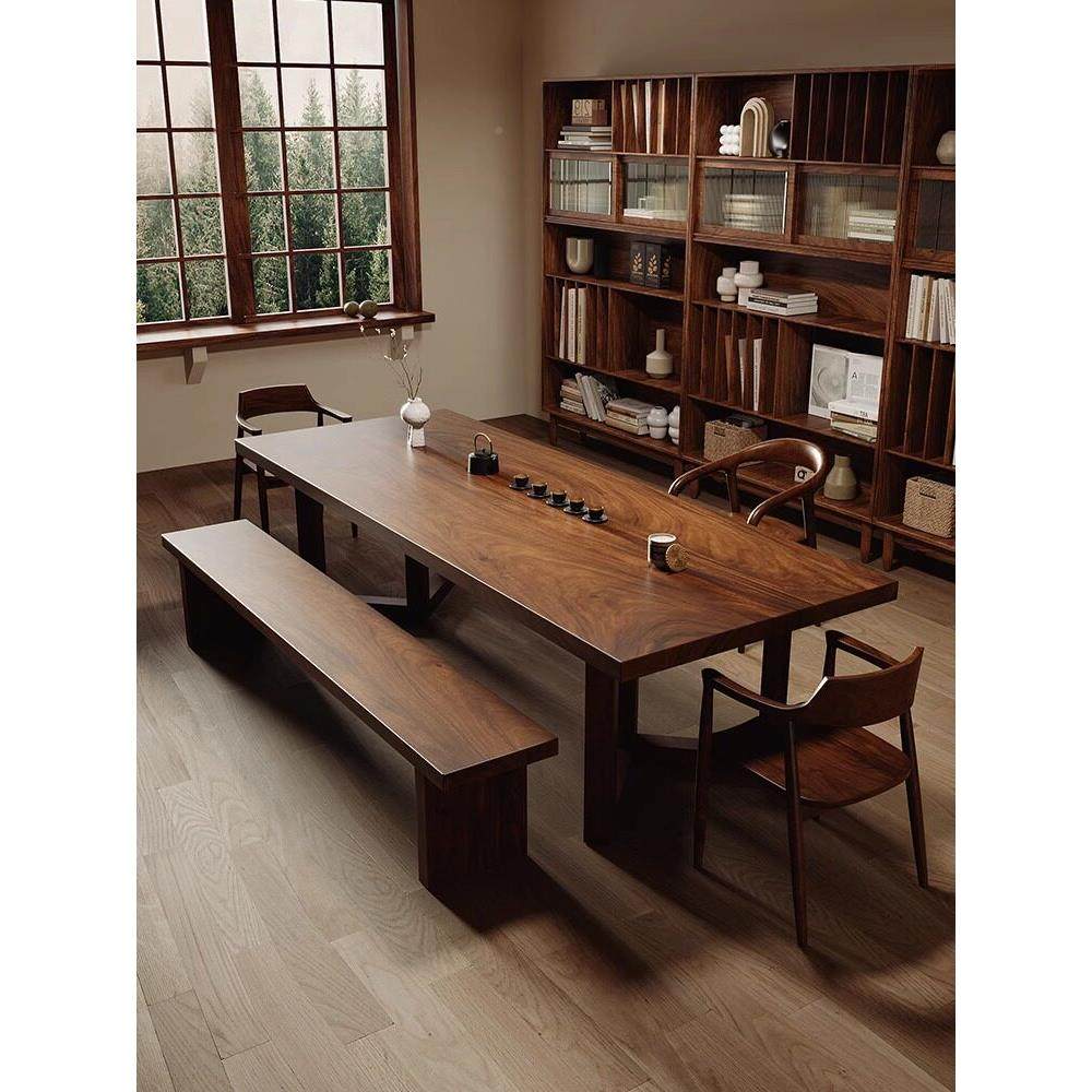 黑喝胡实木家茶台茶桌椅组合用客厅桃办公室高端禅意茶桌大板茶台,住宅家具,家用茶台/茶桌,淘宝优惠券,粉丝福利购,淘宝优惠卷