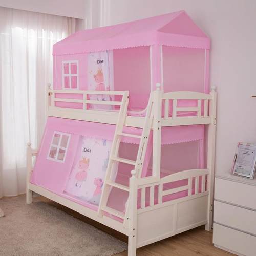 高低床蚊帐新支款儿童DDB-0325子母床架防摔双层床上铺女孩下主公