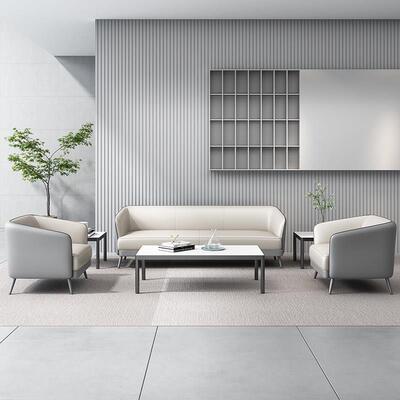 办公沙现代简高档三人发位办公室商约务接待室会客茶区几组合家具