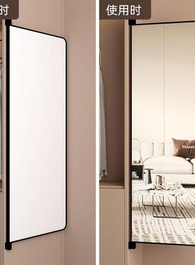 衣619YGJ柜镜子内装隐形置全穿身镜卧试室内隐藏式衣镜壁挂式可推