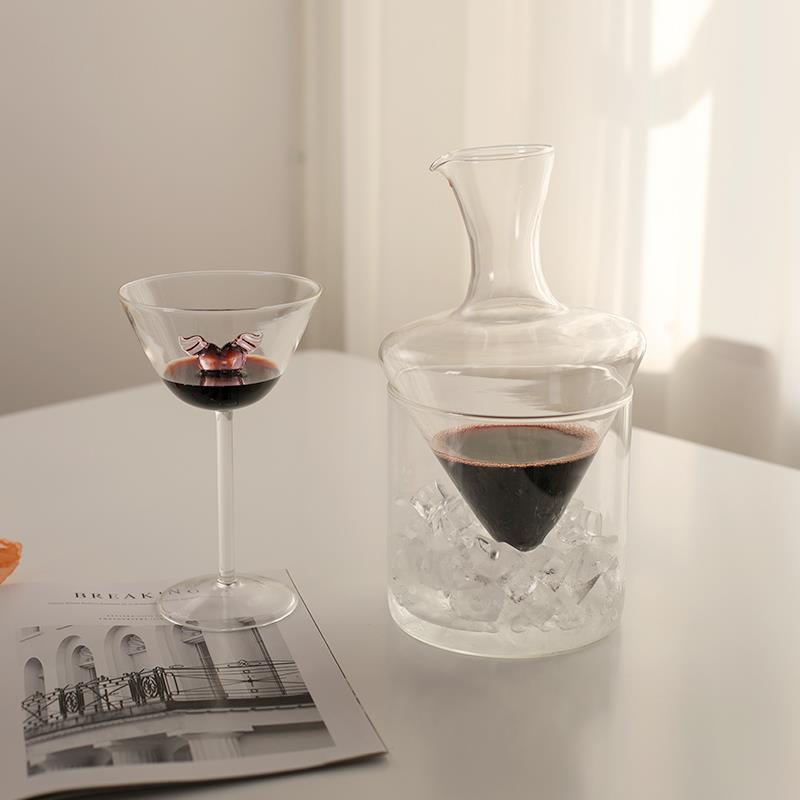 耐高温玻璃创意红酒醒酒器葡萄酒快速醒酒器冰镇冰酒家用套酒器