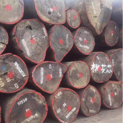 非洲奥古曼 非洲红胡桃木 原木 板材 桃花芯 樱桃木大板 桃花心木