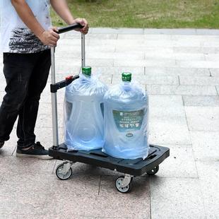 定制全折叠轮便携小拖车手拉车平板车拉杆车家用搬运行李车