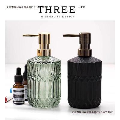 分装瓶宛忻·玻璃Wanxin洗手液瓶家居北欧风轻奢乳液瓶·Tlif包邮