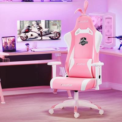 AutoFull傲风电竞椅粉色雪兔椅女生电脑椅直播游戏椅子AF055