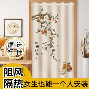 空调门帘隔断帘防冷气家用魔术贴屏风帘子房间高档隐私长帘防窥