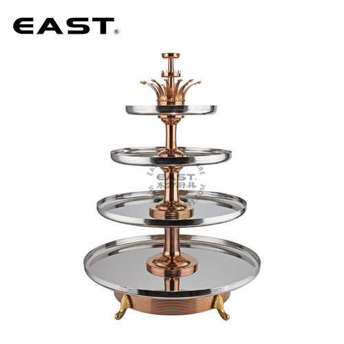 豪华镀金四层旋转海鲜塔【EAST东方厨具】酒店设备