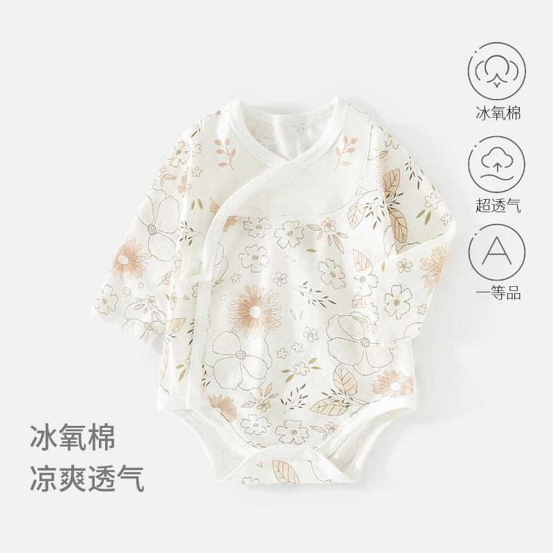 包屁衣哈衣冰氧棉夏季宝宝夏款薄款三角爬服连体衣幼儿厂家