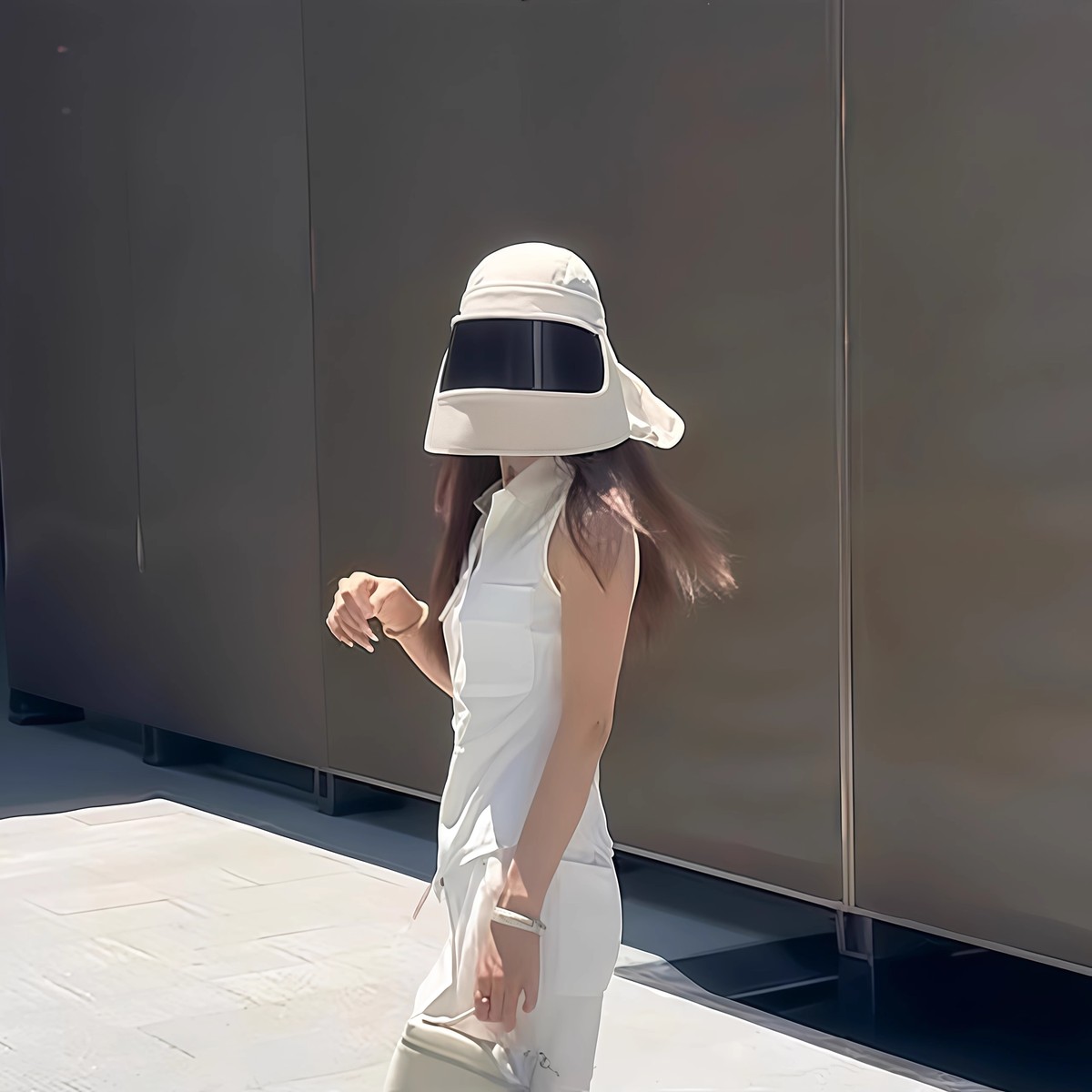 【金晨同款】防晒帽子女款2025新款遮阳女士吹骑电动车夏季不翻