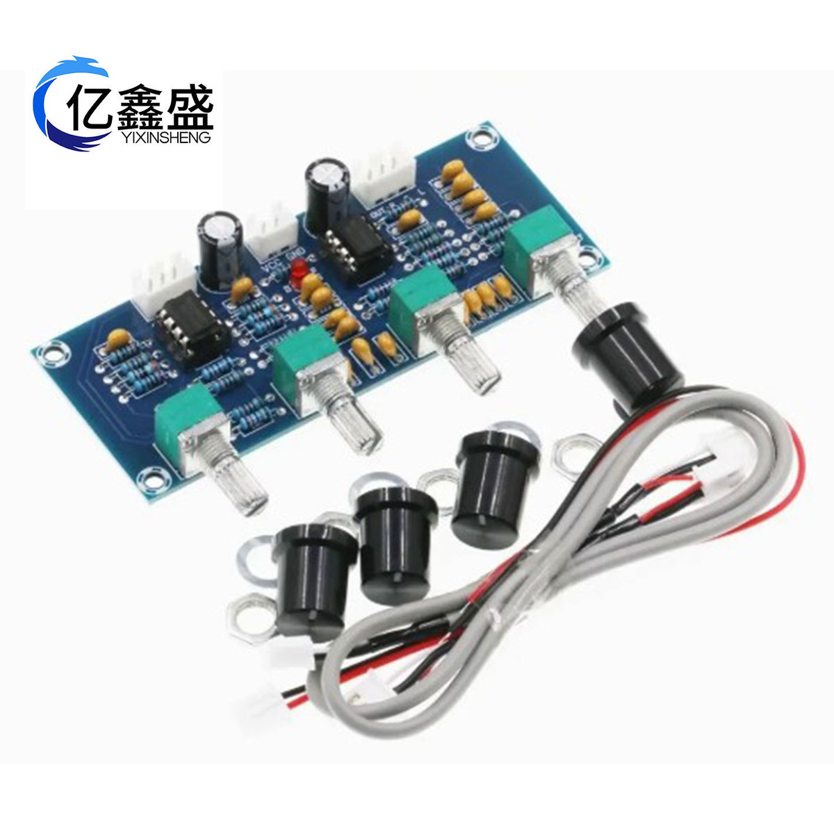 XH-A901 数字功放板配套音调板直流音调板高低音调节调音板前级板