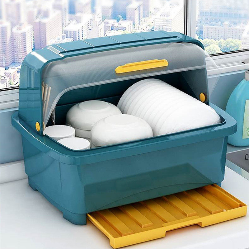 碗筷收纳盒大容量家用厨房餐具y碗柜塑料防蟑螂密封透气沥水抽屉,厨房/烹饪用具,厨房置物架/置物柜/角架,淘宝优惠券,粉丝福利购,淘宝优惠卷