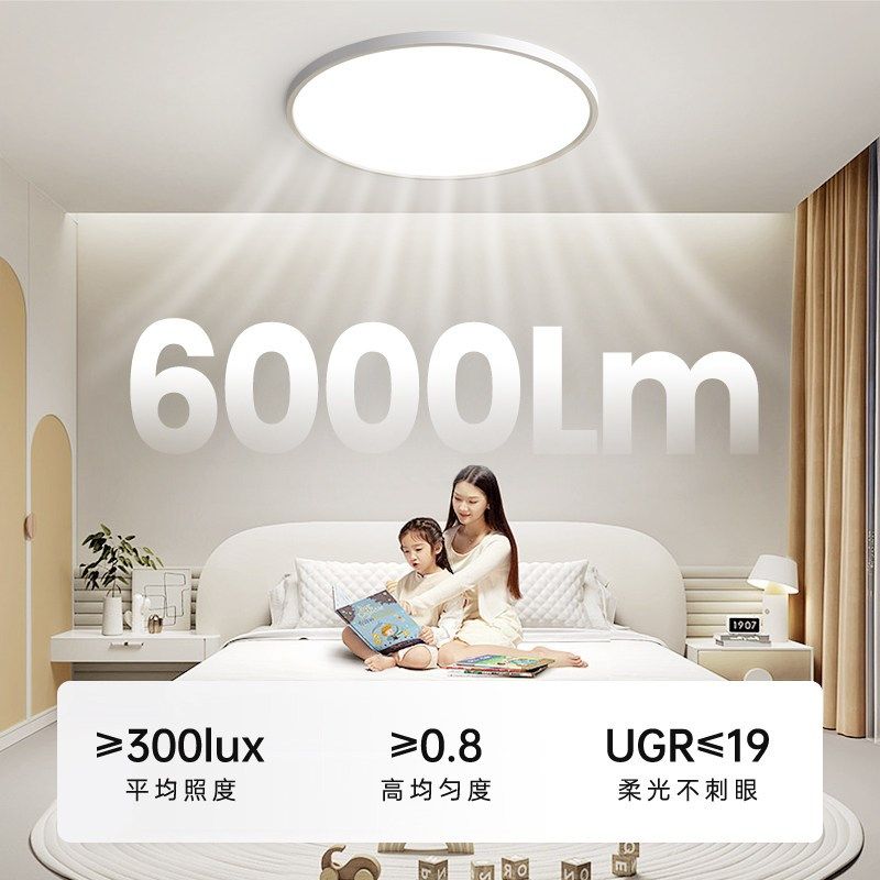【补全国】吸顶i灯护眼卧室灯2025新款吸顶灯房间灯超薄圆灯具,家装灯饰光源,护眼吸顶灯,淘宝优惠券,粉丝福利购,淘宝优惠卷