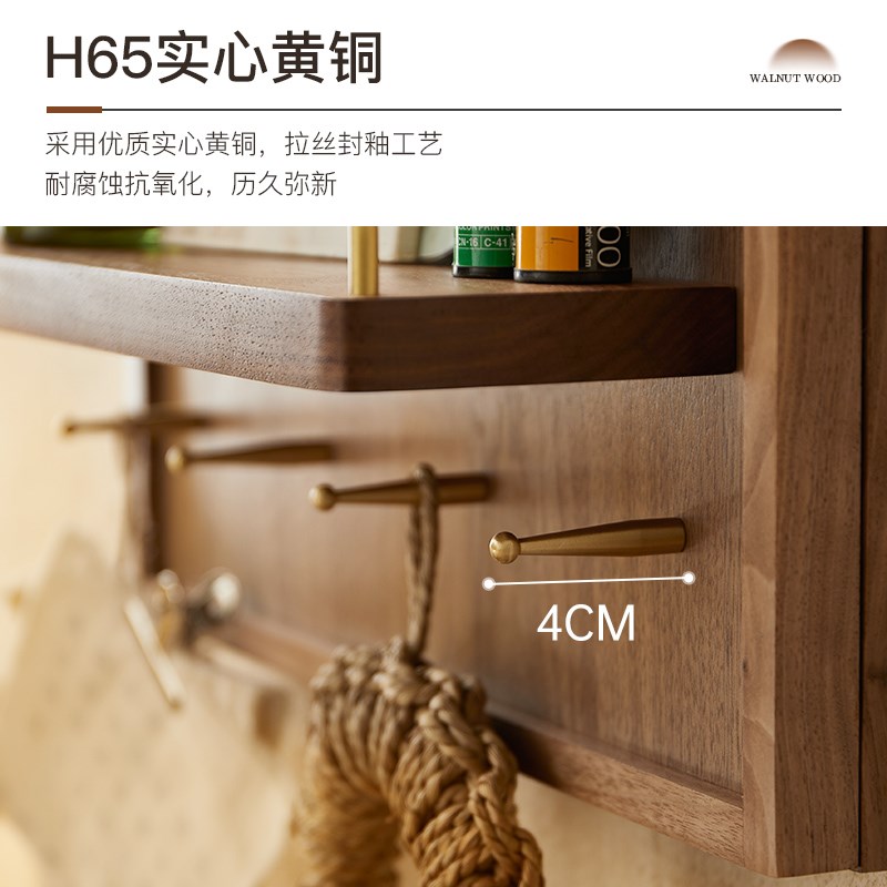 木述电表箱盒遮挡装饰画横竖款配电闸箱挂画遮丑开门式实木置物架