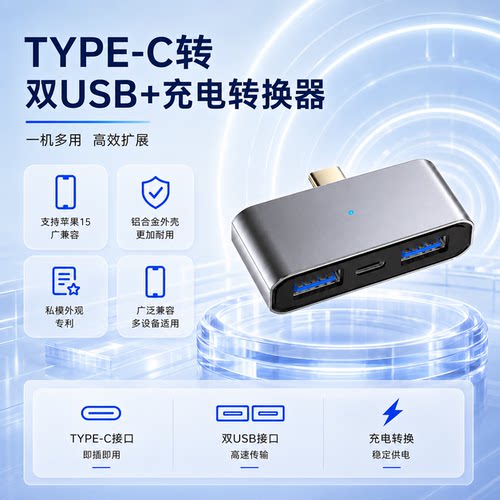 Type-C转USB充电HUB集线器