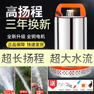 抽水 直流潜水泵电瓶12V24V48V60伏电动车家用小型抽水泵农用灌溉