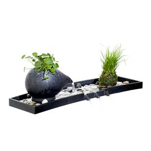 客厅古法缸生态缸养鱼造景鱼缸水循环流水摆件水景过滤器全套餐