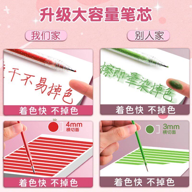 彩色闪光笔啫喱发光亮晶晶流沙银荧光笔