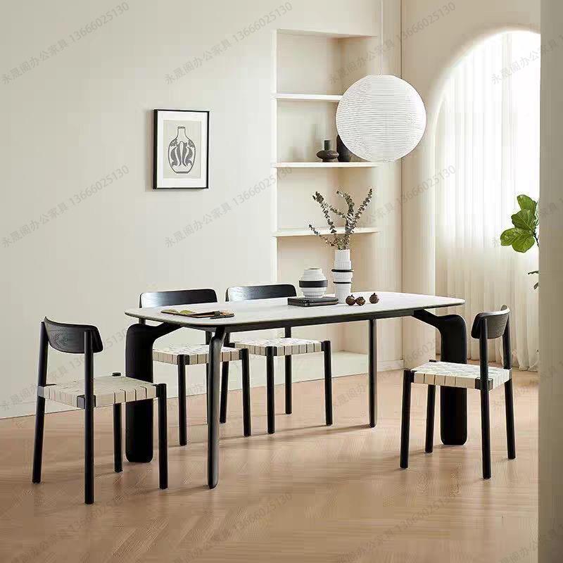 意式岩板餐桌腿架碳素钢大象腿桌架实木书支支撑桌架大理永晟阁办