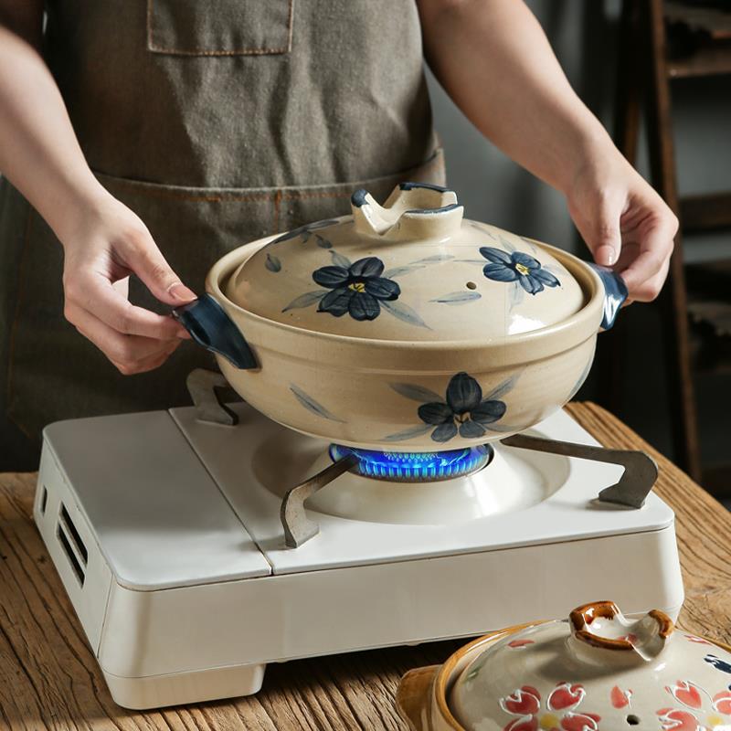 古日式砂陶土沙锅耐高温气复汤锅煤灶炖锅焖锅干锅煲仔饭锅CMR专