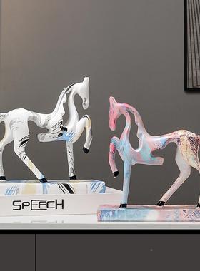 摆到居成功艺术马件现代轻YPR奢酒柜电视柜客厅玄关办公室马家装