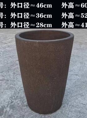 盆宜兴紫砂粗超大种树景大花盆陶特深罗汉松树桩庭院XYS养花种菜