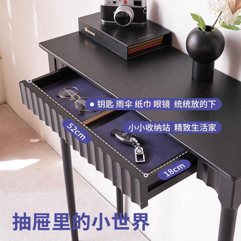 20房2款5年新实木关家用墨提斯长卧玄室小户型书窄书桌