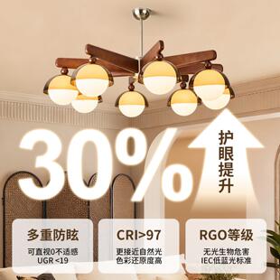 中古客厅CAK主2吊灯25新款0高级网感红氛围感复古饭厅餐厅灯南洋