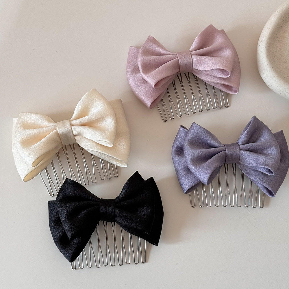 2026新款儿童蝴蝶结碎发插梳宝宝刘海发梳头饰女童可爱发卡子发饰