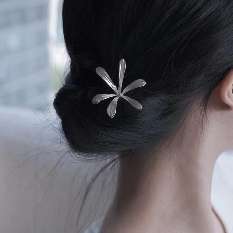 紫灯花发簪子女轻灵优雅高颜值百搭简约复古头饰民族风汉元素穿搭