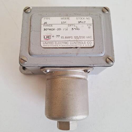 United Electric Controls J6134 Pressure Switch