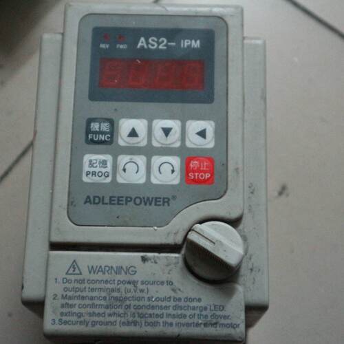 议价二手 ADLEEPOWER 爱德利 220V1.5KW变频器 AS2-115 流水线调