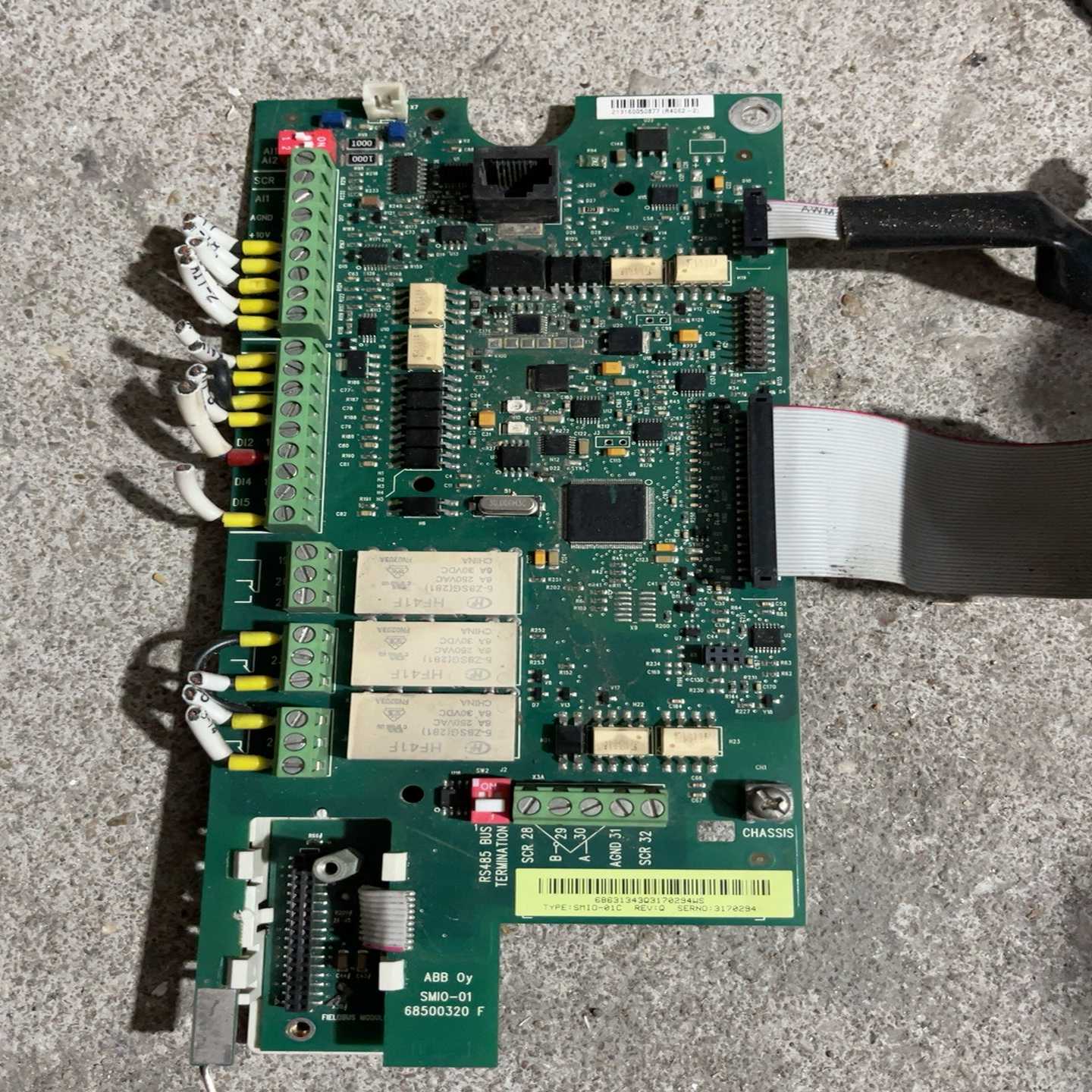 议价ABB550变频器拆机主板SMIO-01C，功能包好9张现货/维修