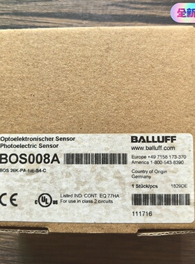 议价巴鲁夫BOS008A传感器BOS26K