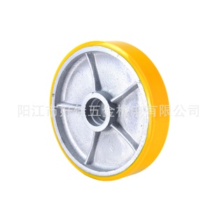 10X2超重型双轴承铁芯聚氨脂PU高承载脚轮 热卖