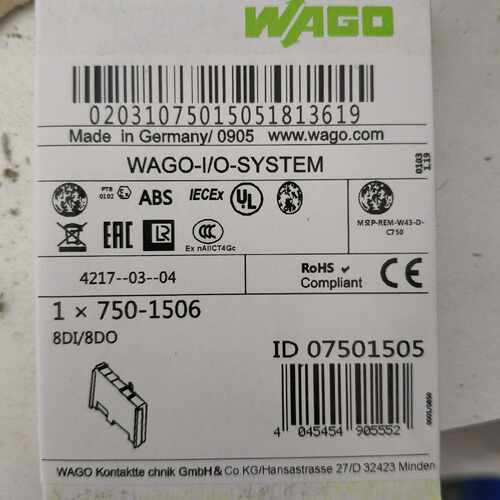 WAGO万可模块750-1506  ~询价