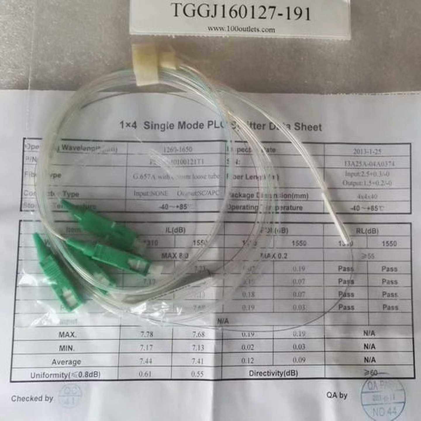 1*4 Single Module PLC Splitter~询价