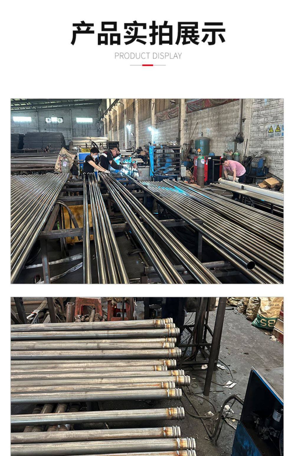 товар из китая 桥梁桩基声测管50mm5457钳压式螺旋式套筒式超声波检测管厂家直销