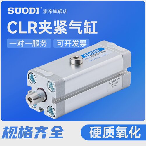 CLR直线回转式夹紧气缸CLR12/16/20/25/32/40/50-10/20/50L/R-P-A