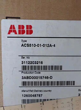 议价ACS51001012A44ABB变频器ACS51