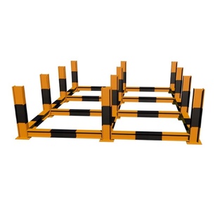 钢筋堆放架建筑工地标准化钢材摆放平台料场钢筋堆放工字钢支架