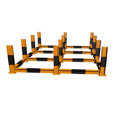 钢筋堆放架建筑工地标准化钢材摆放平台料场钢筋堆放工字钢支架