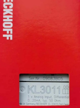 倍福模块KL3011全新原装正品现货-议价