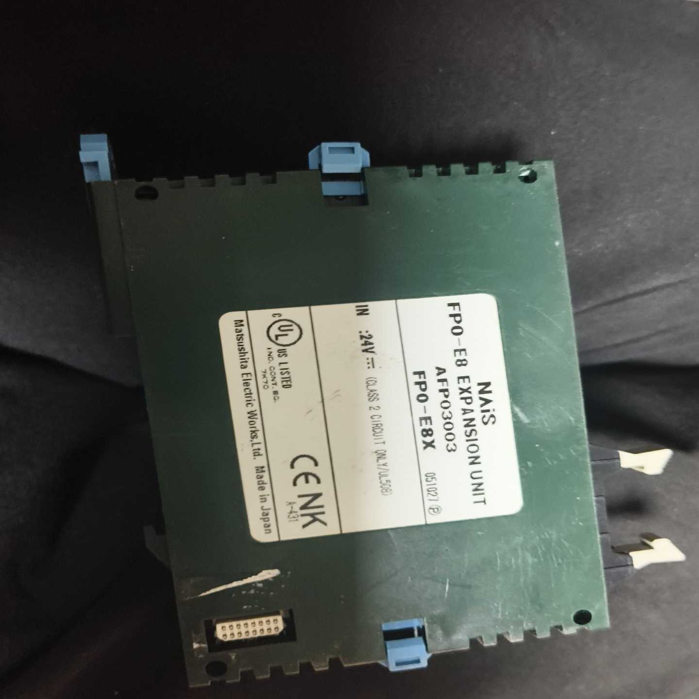 松下PLC扩展模块FP0-E8X，拆机实物拍摄，成色如图，轻--议价商品