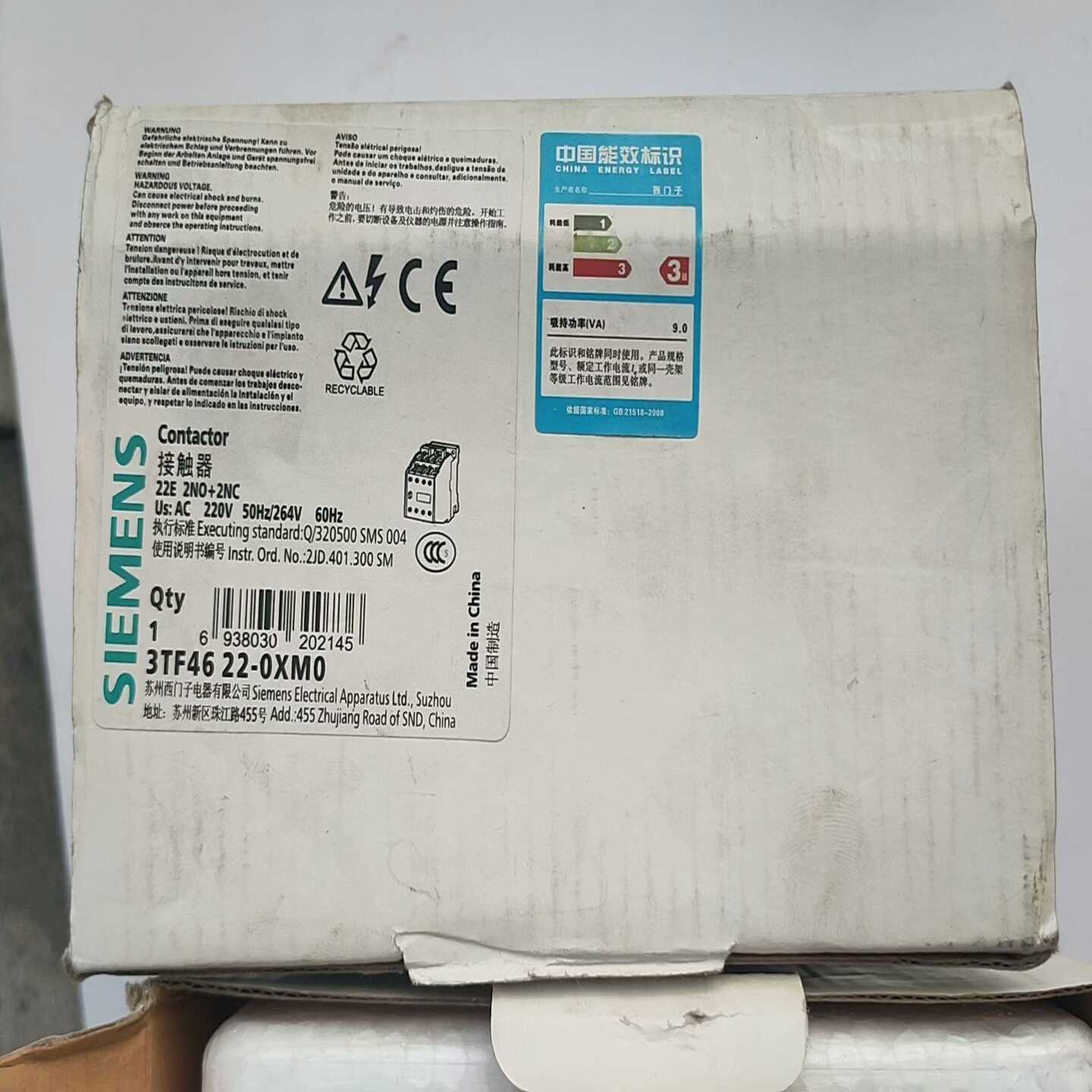 议价西门子交流接触器3TF4622-0XM0全新未使用现货t/维修